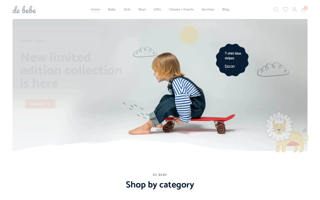 BabyDress — Kids Fashion & Baby Clothing Theme