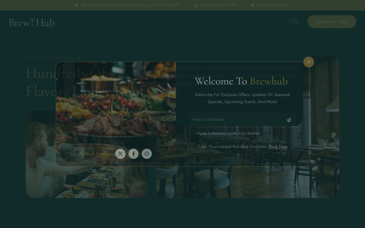 FlavorBistro — Gourmet Cafe & Restaurant Theme